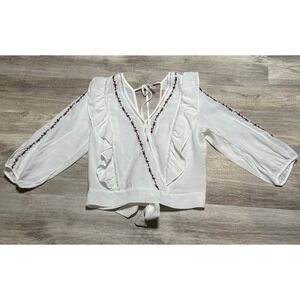 Beautiful open back‎ women's blouse size medium